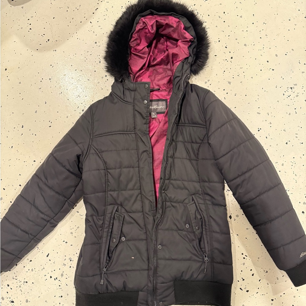 Eddie Bauer women’s Black Hooded Jacket
